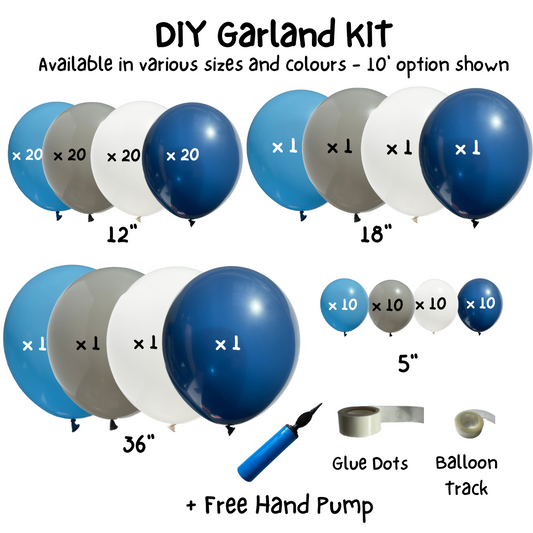 DIY 4 Colour Balloon Garland Kit (103pcs)