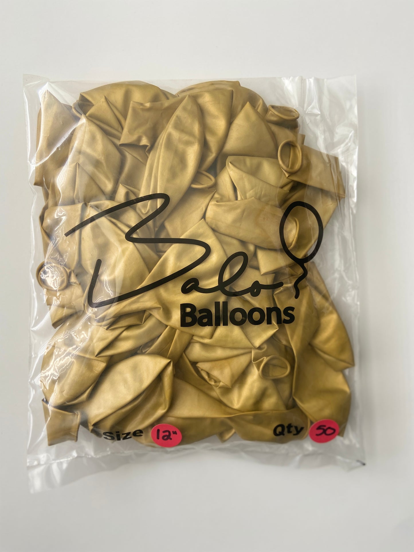 Chrome Gold  Latex Balloon 12"