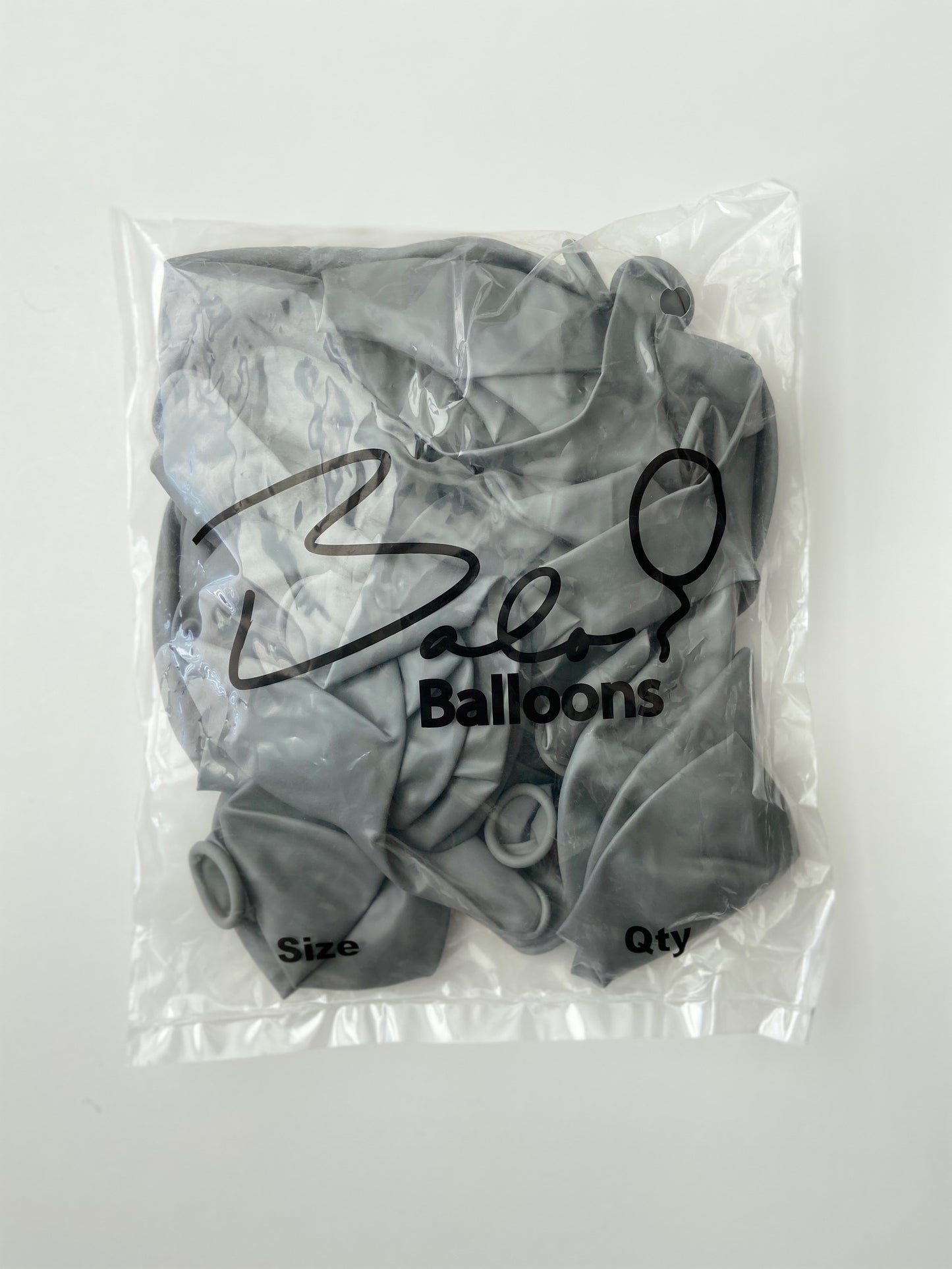 Grey Latex Balloon 18"