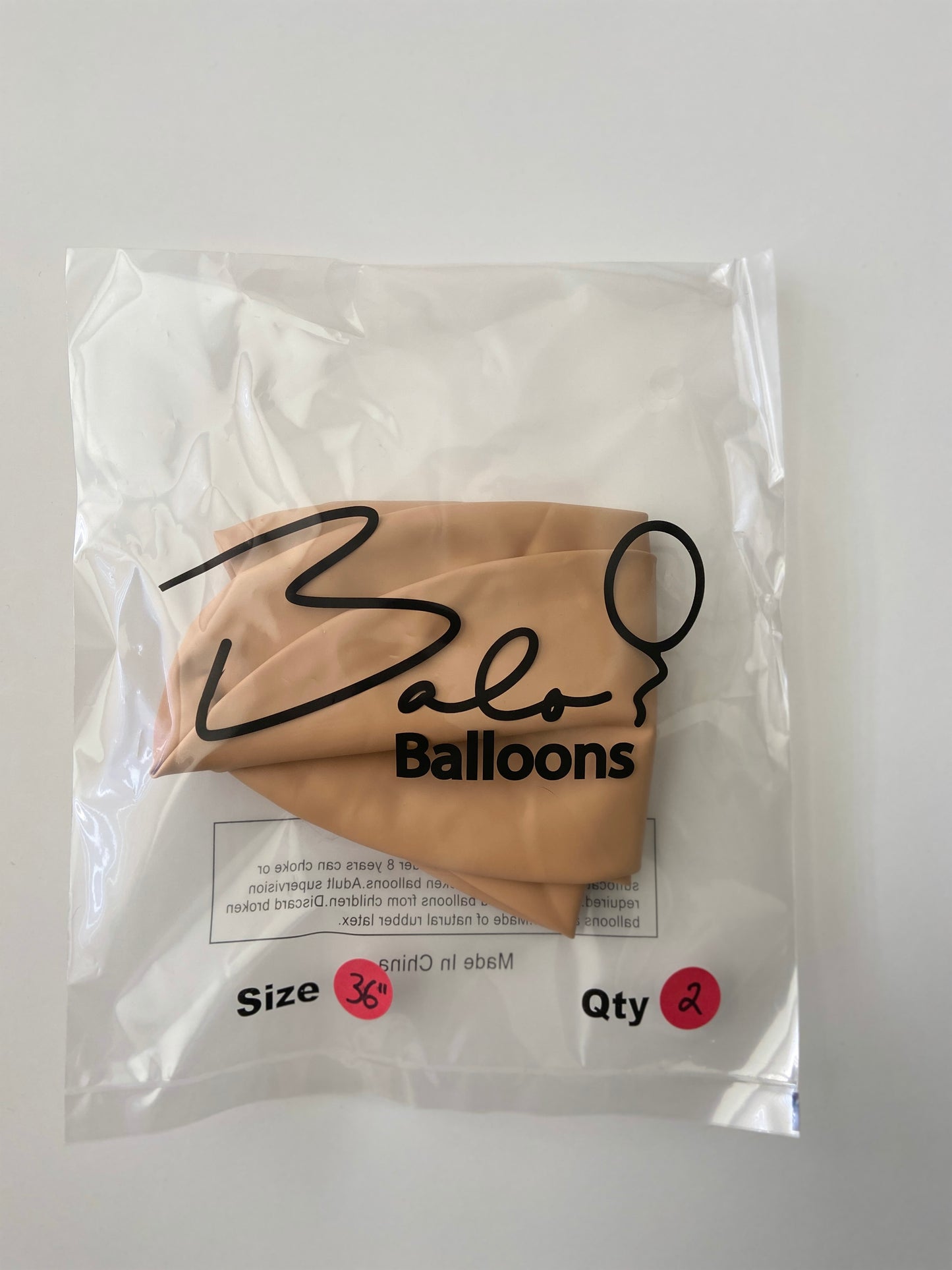 Blush Latex Balloon 36"