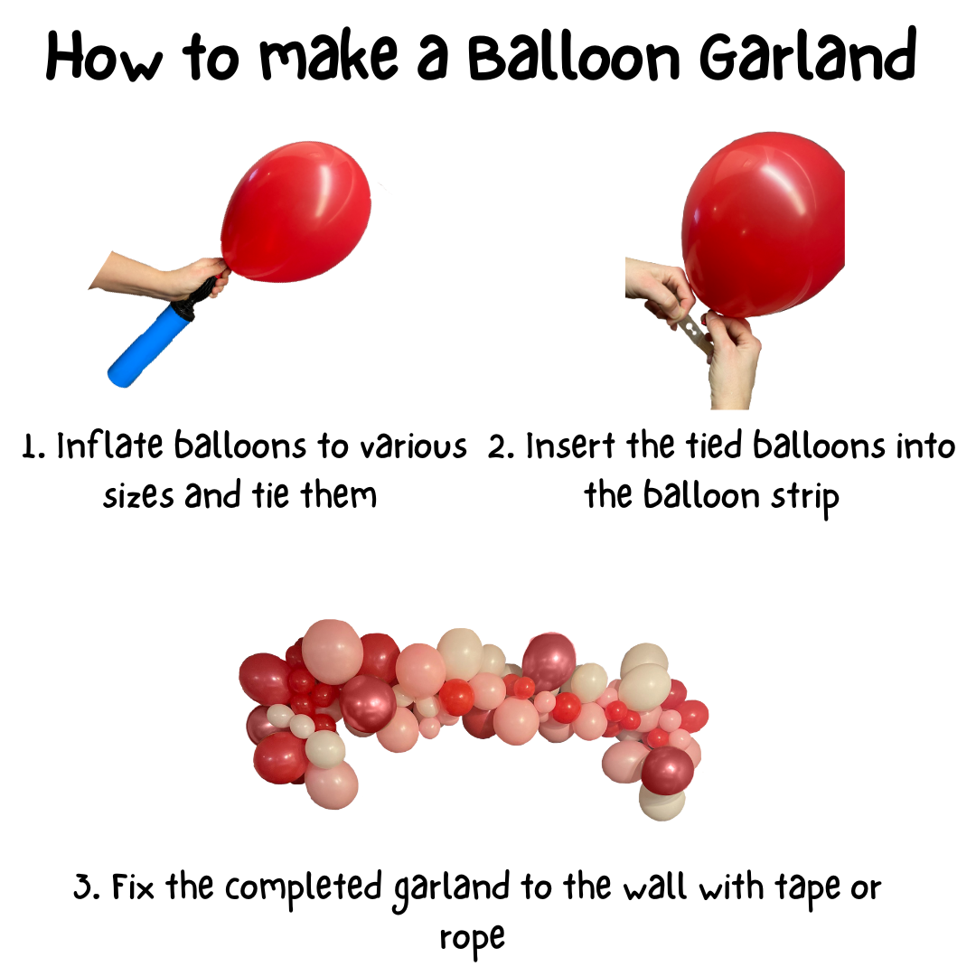 Christmas DIY 4 Colour Balloon Garland Kit (103pcs)