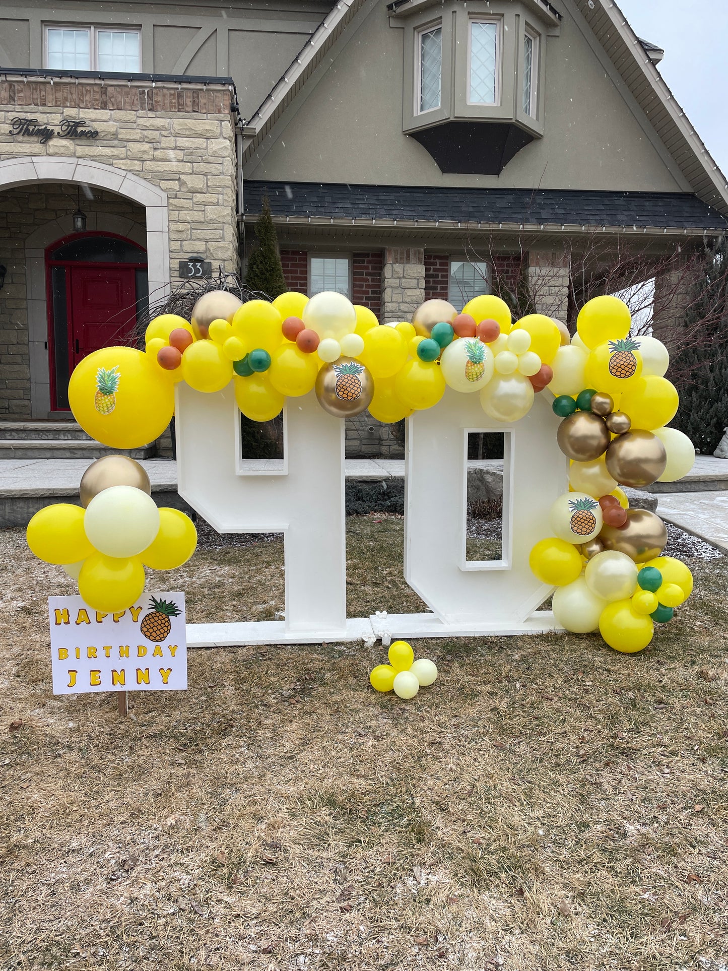 Yellow Latex Balloon 12"