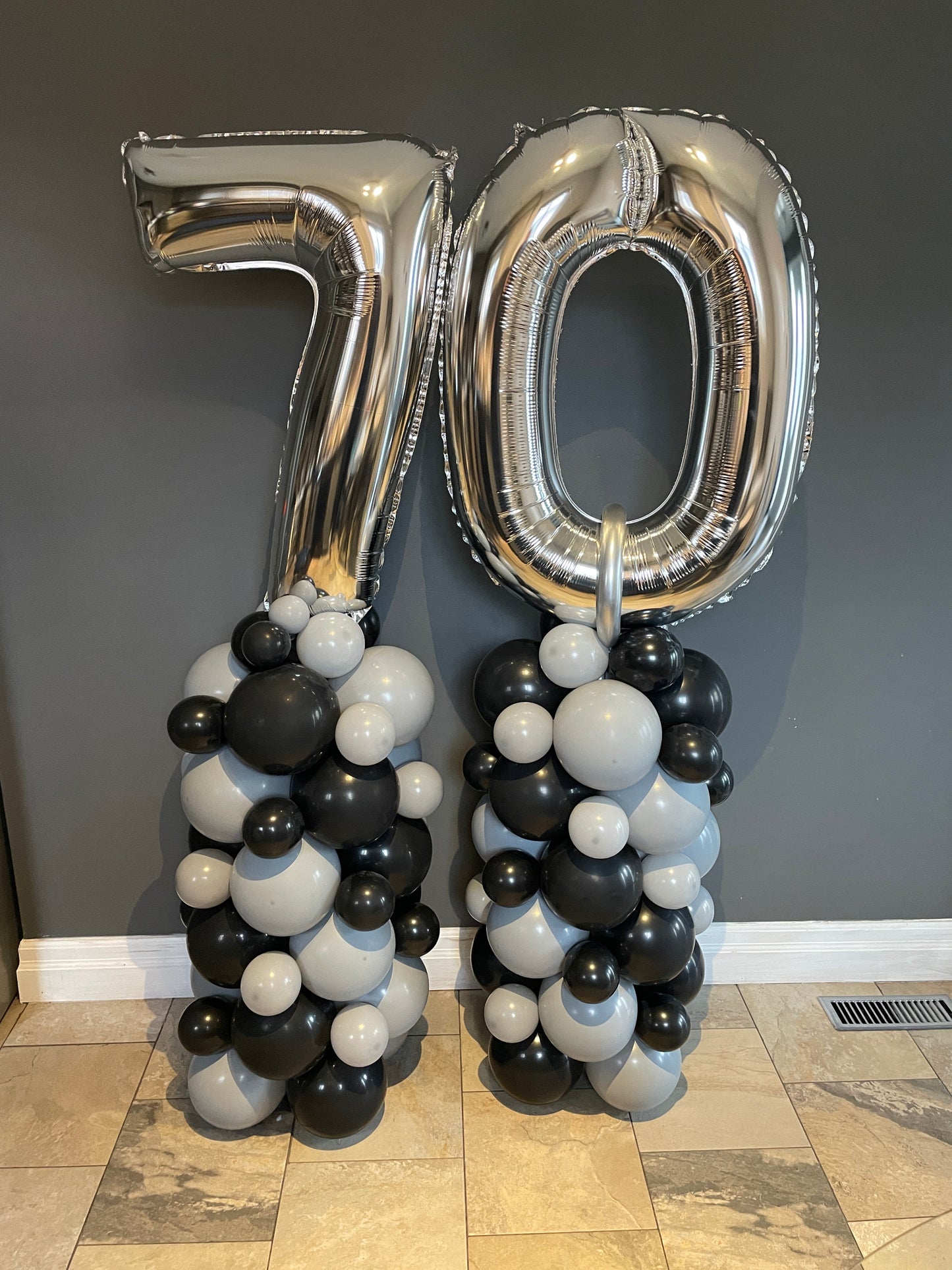 Grey Latex Balloon 5"