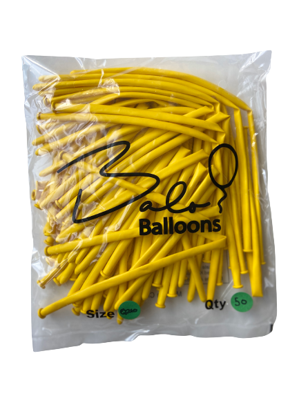 Yellow Latex Twisting Balloon Q260