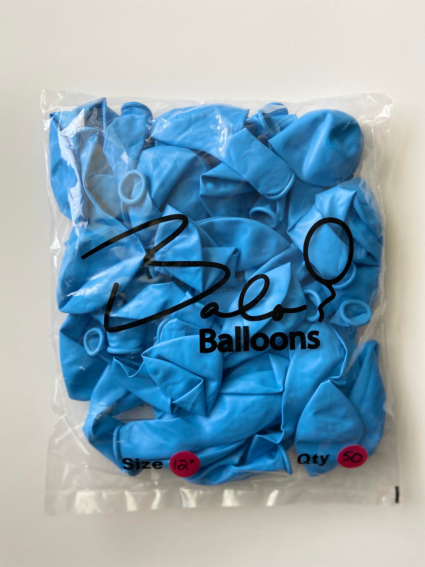 Light Blue Latex Balloon 12"