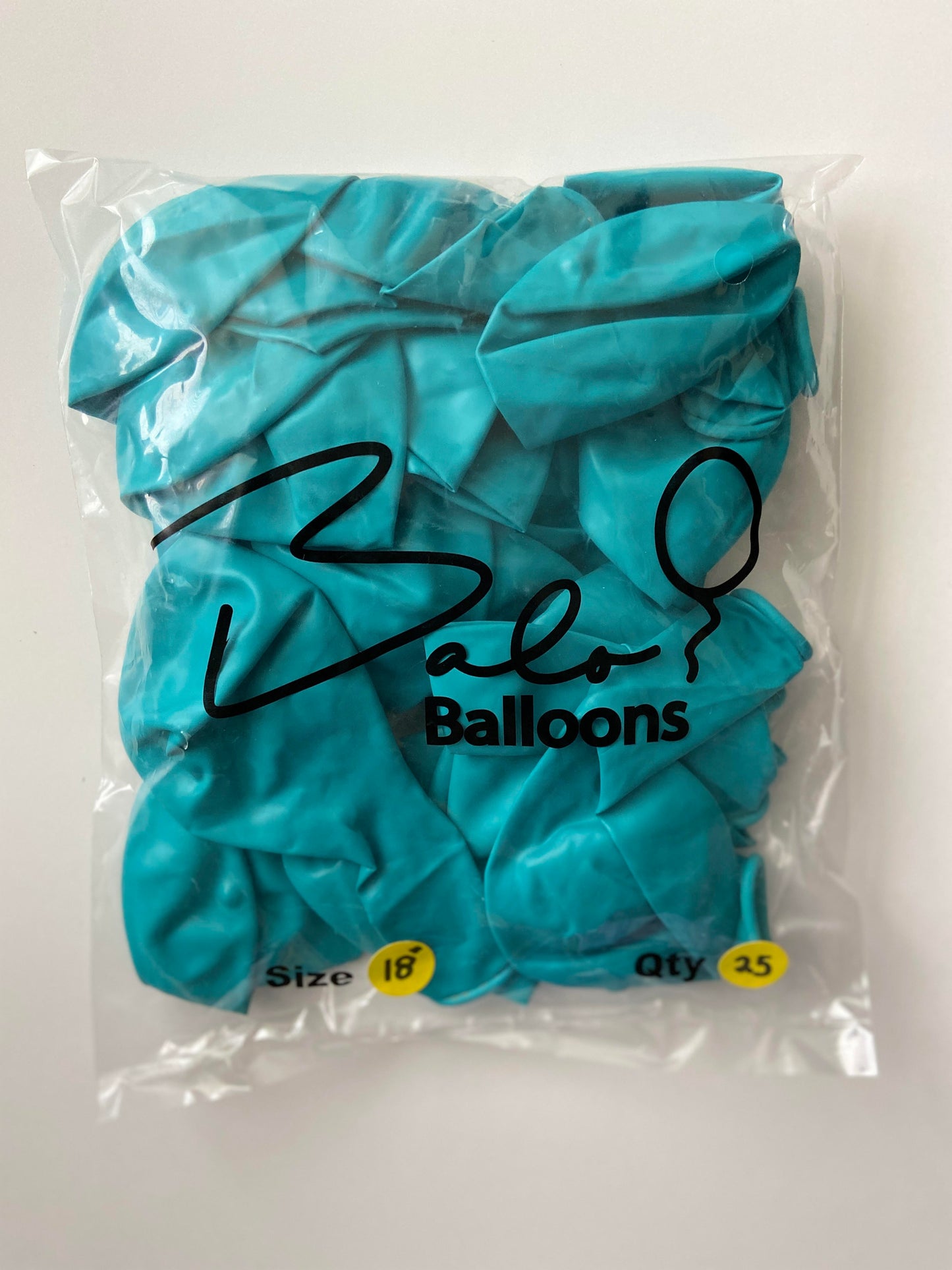 Caribbean Blue Latex Balloon 18"