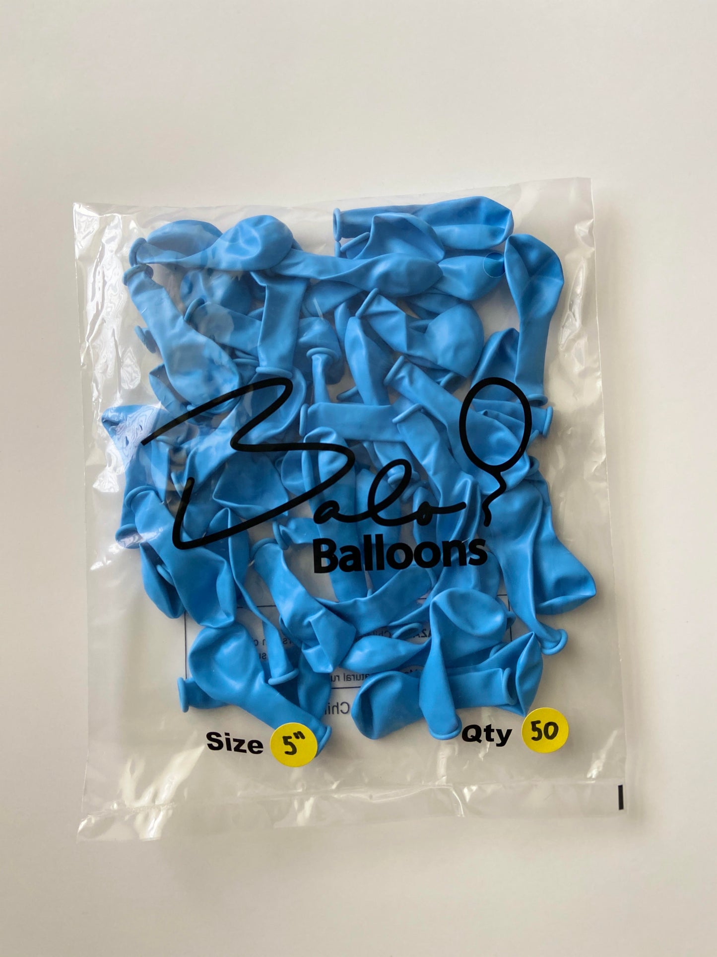 Light Blue Latex Balloon 5"