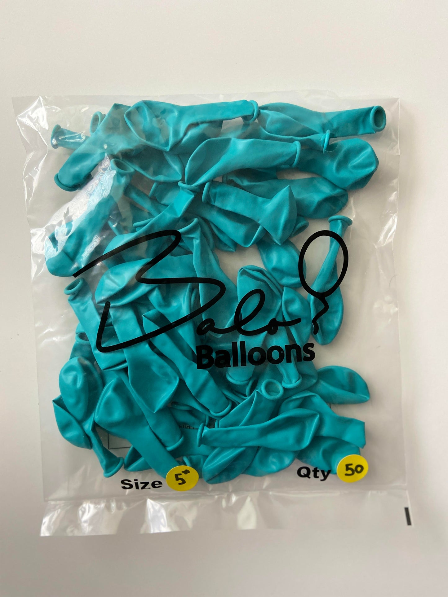 Caribbean Blue Latex Balloon 5"