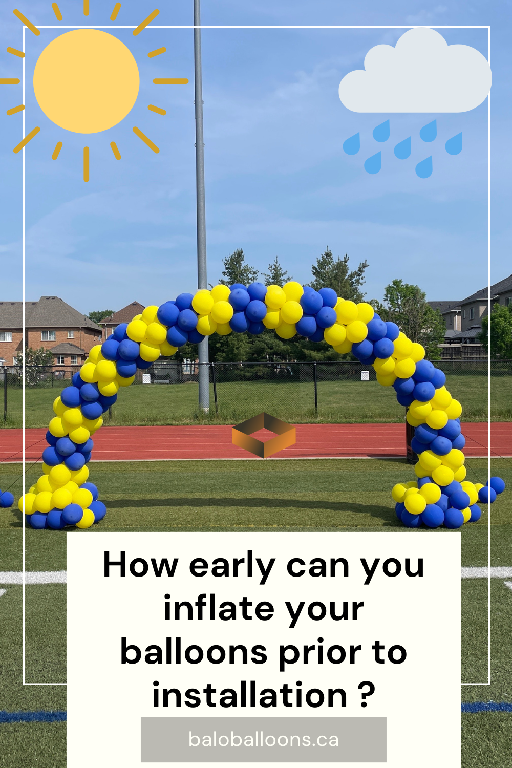 How early can you inflate your balloons before an upcoming job?