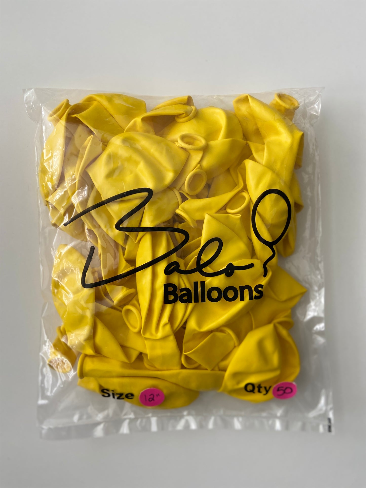 Yellow Latex Balloon 12"