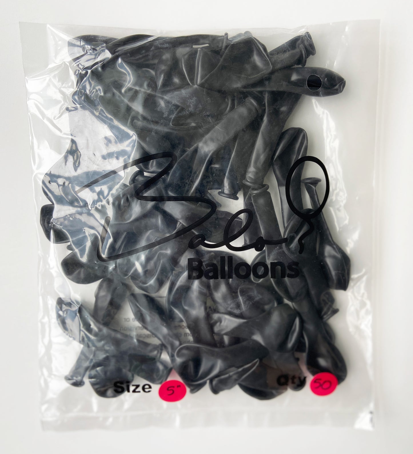 Black Latex Balloon 5"