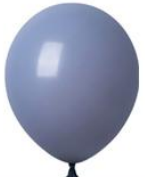 Balo Blue Grey Latex Balloon 12"