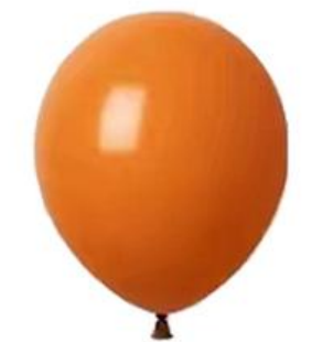 Balo Caramel Orange Latex Balloon 5"