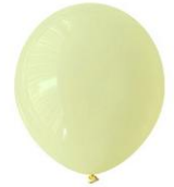 Pastel Yellow Latex Balloon 5"