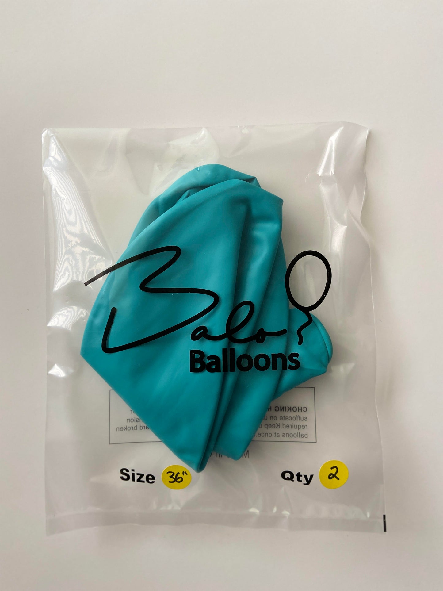 Caribbean Blue Latex Balloon 36"