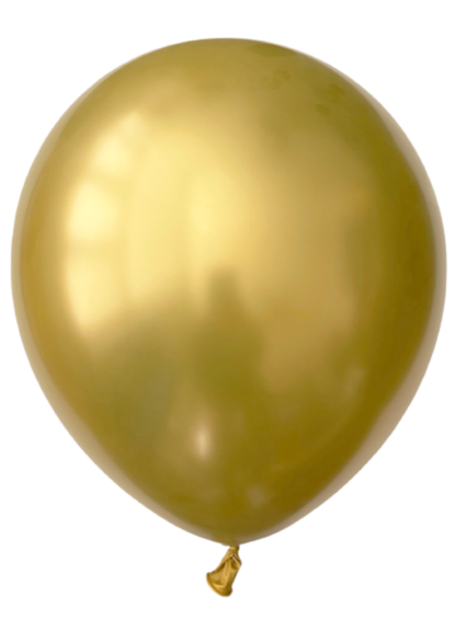 Chrome Gold  Latex Balloon 12"